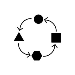 Adaptation icon, vector flat symbol illustration..eps