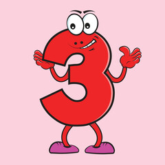 Creative Number 3 Character 