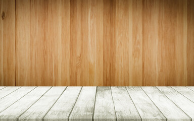 Wooden board empty table background