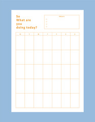 So what are you doing  today planner. (Gold)