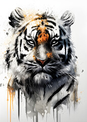 Tiger Wall art, Generative AI