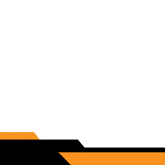 Fototapeta premium Simple Geometric Footer Element