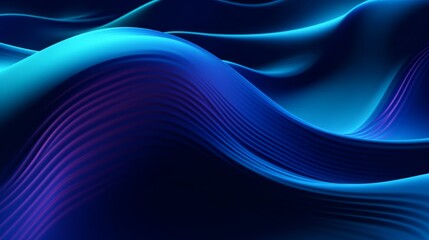 abstract curve line digital technology graphics background digital data information in audio curve line form dark background blue colour tone,generative ai