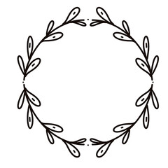 Floral flower frame images line doodle png.