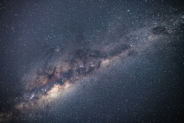 Starry night sky and the Milky Way Galaxy