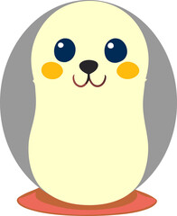 cute penguin cartoon on a white background