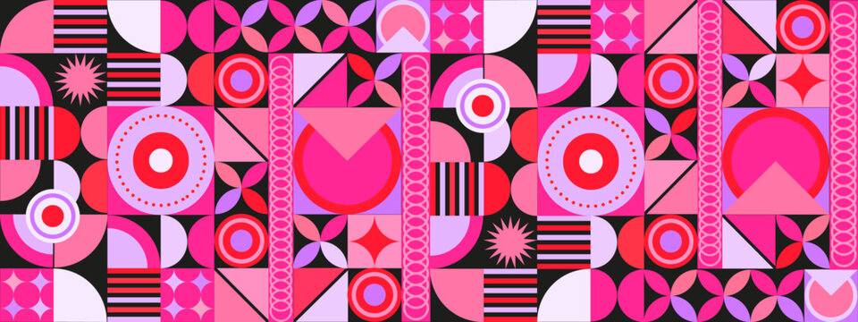 vector gradient mosaic YouTube channel art template