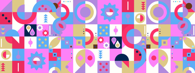 vector gradient mosaic YouTube channel art template