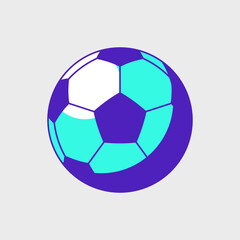 Football soccer ball isometric vector illustration