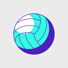 Volleyball ball isometric vector illustration