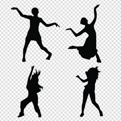 female dance pose vector file