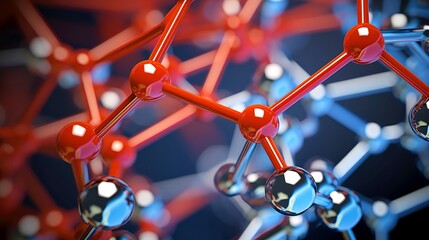 Medical studies of molecular structures. Science in the service of human. Technologies of the future in our life. molecule of medicine model, Generative AI illustration