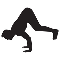 balance yoga pose vector file