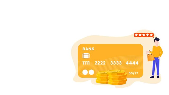 Animated online shopping secure transactions