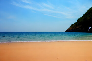 Fototapeta premium a nude beach Generative AI