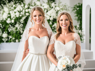 wedding dress for two