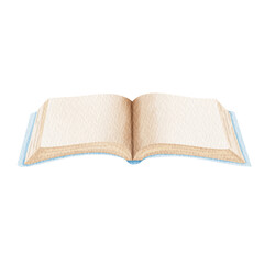 Blue open Watercolor books.