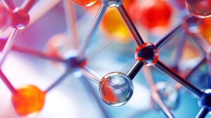 Medical studies of molecular structures. Science in the service of human. Technologies of the future in our life. molecule of medicine model, Generative AI illustration