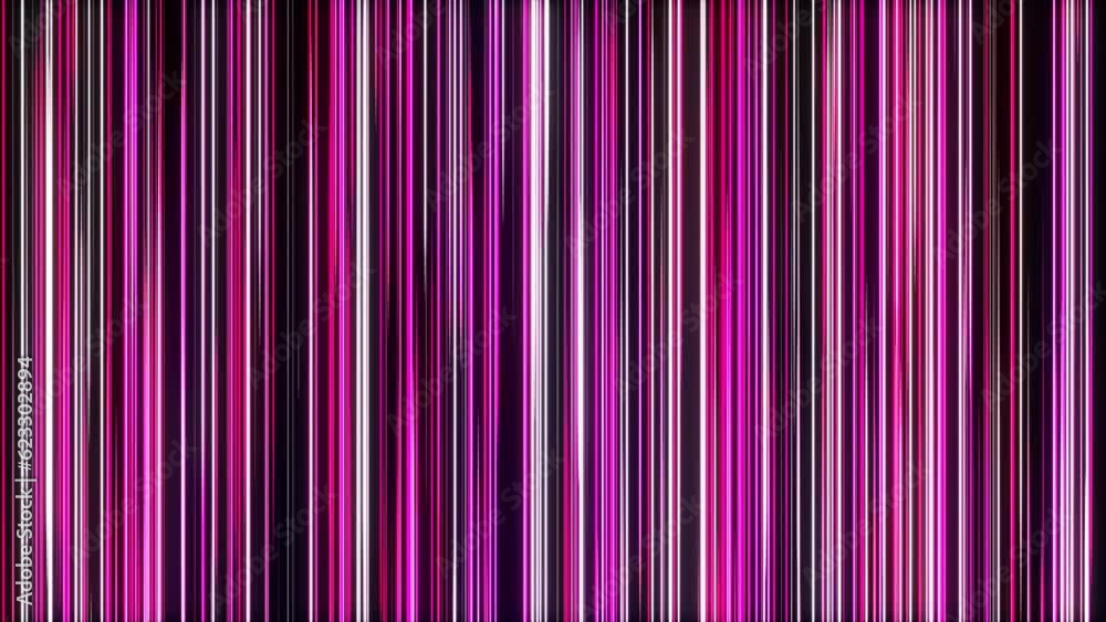 Poster pink color lines creative design background loop. digital colorful vertical stripes backdrop animati