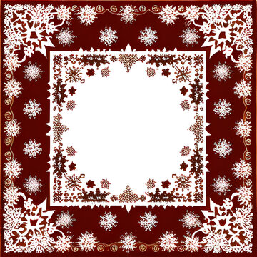 blank festive square christmas background