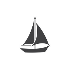 sailboat icon design