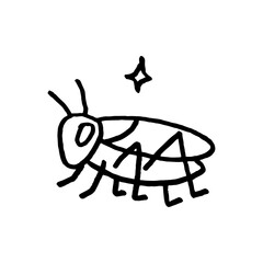 Crickets animal illustration