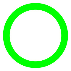 green round frame