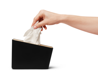 Hand Taking a Tissue