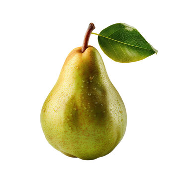 Pear, isolated on transparent background.