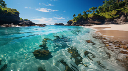 beach in the summer