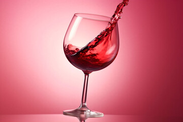 gradient wine party cabernet closeup drink alcohol red liquid background glass. Generative AI.
