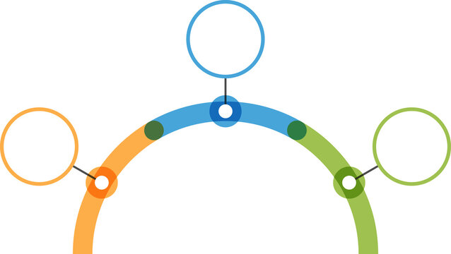 recommend clip art: Circle diagram with 3 elements, infographic template