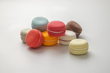 다양한 색상의 마카롱