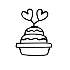 Wedding icon vector 