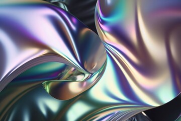abstract liquid holographic background