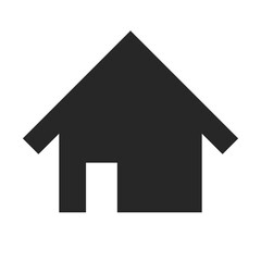 House silhouette icon. Real estate icon. Housing. Vector.