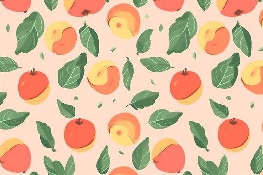peach seamless pattern background