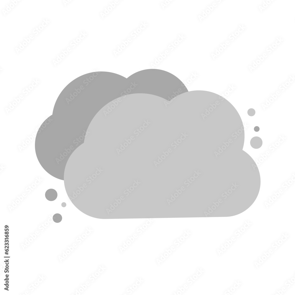 Wall mural Modern cloudy cloud icon. Vector.