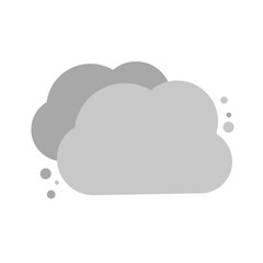 Modern cloudy cloud icon. Vector.