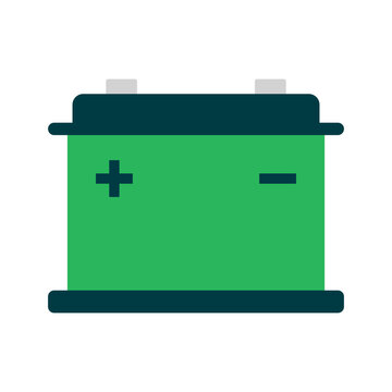 recommend clip art: Flat design vehicle battery icon. Vector.