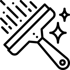 Glass cleaner line icon