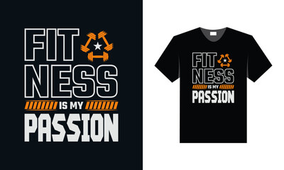 Fototapeta premium best typography t shirt design for gym and fitness inspiration and motivation