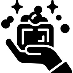 Hand soap solid icon