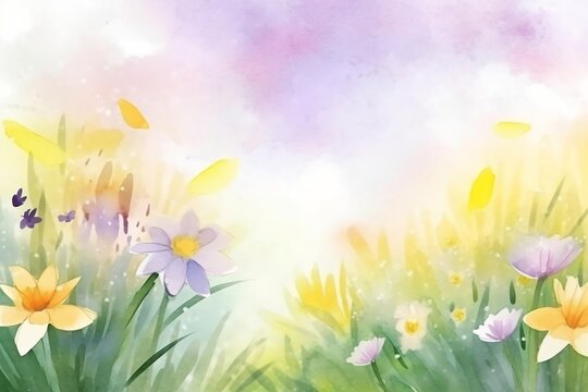 spring watercolour background