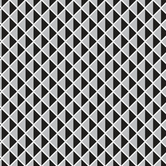 abstract seamless geometric black grey triangle pattern.