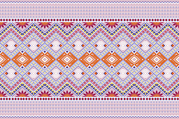 Ikat seamless pattern background. Traditional pattern. Ikat Aztec tribute. Seamless fabric pattern, bedsheet, table cover sheet, bag design.
