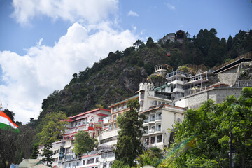 Fototapeta na wymiar Mussoorie, known as Queen of the Hills, is among the most popular hill stations of the country