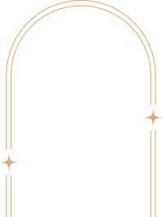 Linear Boho Aesthetic Arch Frame