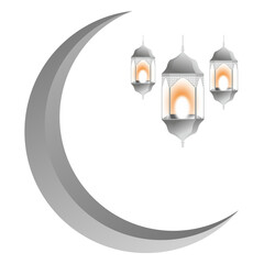 illustration of an lamp for ramadan