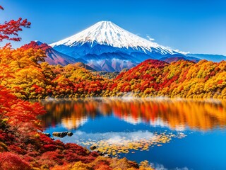 Fototapeta na wymiar mountain in autumn